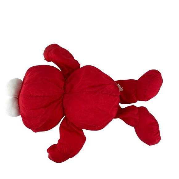 Playskool Sesame Street Elmo Plush 16" Vintage 1992 Nylon Red Parachute Fabric - Picture 3 of 6